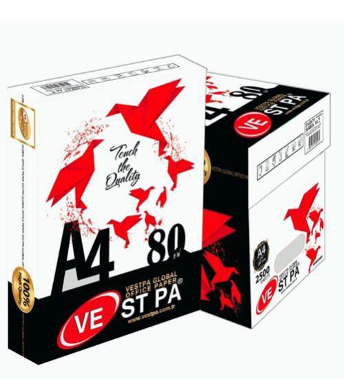 Vestpa A4 Fotokopi Kağıdı - 80 Gr - 1 Koli (5 Paket)
